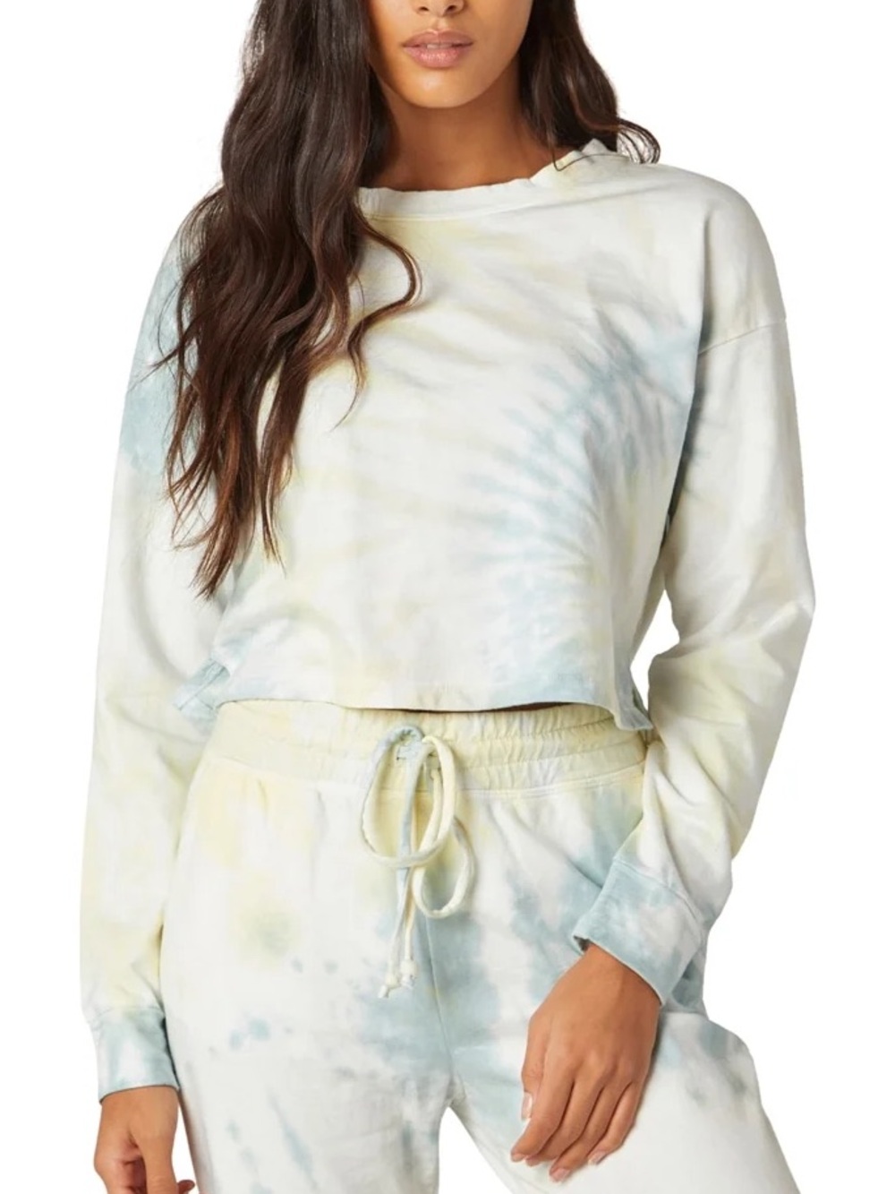Beyond Yoga Weekend Tie Dye Boxy Crop Sweatshirt